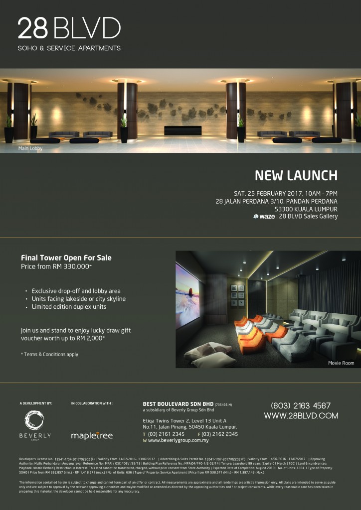 28 BLVD New Launch